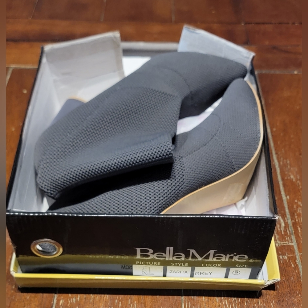 Bella Marie Zarita Grey Heeled Booties